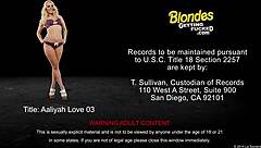 blonde aalyiah love gets recognized in casual chat