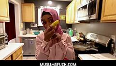 Muslimsfuck Features Silly American Lily Starfire and Donnie Rock in Sexy Nude Handjob Session
