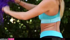 Interracial Cheerleaders Lick Asses