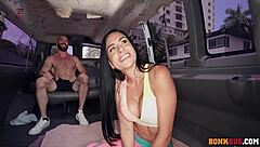 dancer sandy love in bus