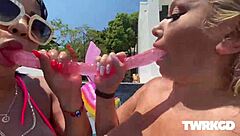 i watched uptown jenny and bad whitney fuck in the pool