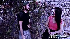 I watch spizoo's big booty noelle easton get pleasured by a big dick