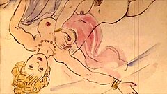 vintage erotic drawings from antique collections featuring retro anime and hentai styles.