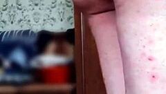 I'm riding my crossdressing shemale in cowgirl position