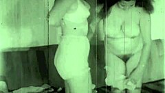 Vintage bisexual group sex with hairy beavers