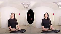 Crossdresser Strokes Cock In Virtual Pov