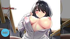 Kurumi's Feet Dominate in Edging Hentai Jerk-Off Instruction Game