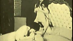 Vintage porn features old hairy pussies in group threesomes from antique era
