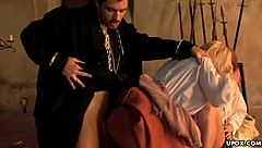 Medieval maid carla cox sucks and fucks in hardcore threesome