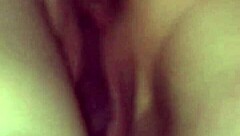 Intimate view of anal penetration on a prone bone with a hot ass