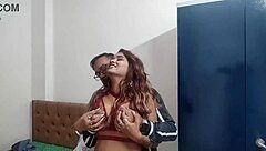 Horny Indian Pounds Girlfriend Hard With Dildo Vibrator!