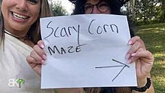 spooky teen roleplay in corn maze