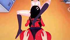 Meru the succubus threesome in hotel uniform pov