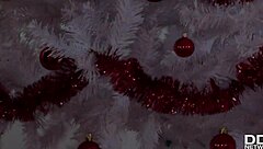 European nekane rides big ass in hardcore fucking and blowjob on christmas