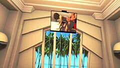 Shaved Pussy Blowjob Leads To Creampie At Beach