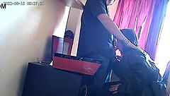 The secretary is caught on CCTV sucking the boss's cock