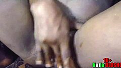 hairy pussy ebony teen fingering her horny cunt!