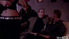 i see shy girl in threeway anal sharing chloe morgan's cock