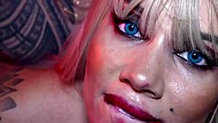 halloween cosplay - tiffany takes chuckys dick for creampie