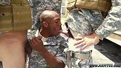 Army Men Engage in Intense Gay Fucking in Shower