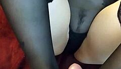 doing my first footjob in stockings, it's exciting! 😘