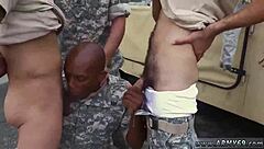 Army Men Engage in Intense Gay Fucking in Shower