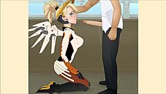 Overwatch Mercy Says, 'Deepthroat Me'