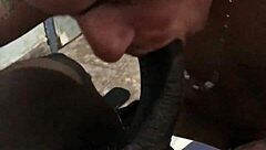 amigo sigiloso fills my mouth and face with cum at gloryhole