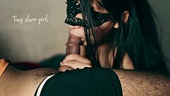 Tiny girl gives a delicious blowjob in amateur video
