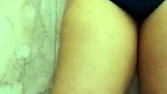 Horny Indian girlfriend indulges in solo pleasure in bathroom