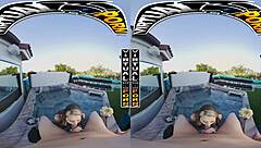 Dripping Wet Blonde Kimberley Snow Rips Clothes For Steamy Sex