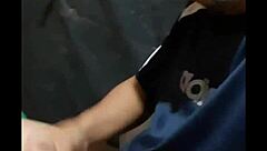 Gay teen jerks off in slow motion