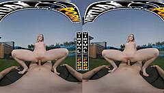 Dripping Wet Blonde Kimberley Snow Rips Clothes For Steamy Sex