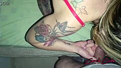 Blonde milf fucks old friend hard for two nights