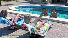 Wife And Mother-In-Law Play Erotic Game!