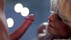 I Sucked and Handjobbed the Lovely Brunette's Cock Lively