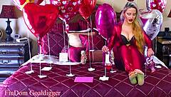 Steamy Valentine's day foot fetish encounter with dirty shoes