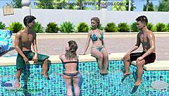 Wife And Mother-In-Law Play Erotic Game!