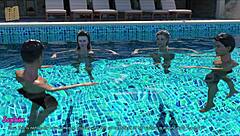 Wife And Mother-In-Law Play Erotic Game!