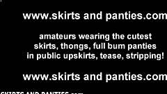 i bet you want to peek under my skirt