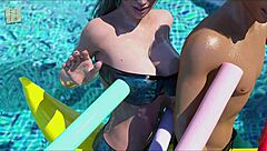 Wife And Mother-In-Law Play Erotic Game!