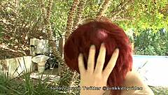 Teen redhead wants to bang total stranger