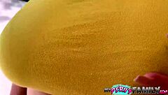 big tit babe fucks stepbrother in home?