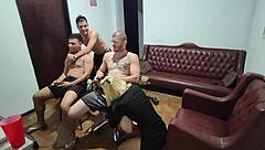 Video Game Night Turns Into Wild Bareback Group Sex