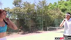 Teen sluts at summer camp play tennis and more