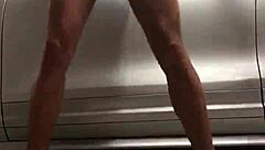 Gym Workout In The Garage With Spying Eyes