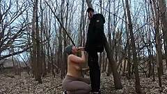 Topless Thick Girl Sucks Cock In Park!