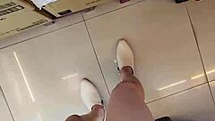 Ladyboy Blowjob Shoots Semen On Legs