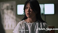 Sex demon ruins innocent Asian's sex life with kinky threesome 😈