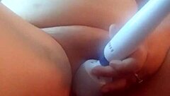 at home, i fuck my wife with toys until she cums hard